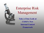 Enterprise Risk Management