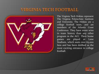 Virginia Tech Football Tickets Info