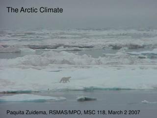 The Arctic Climate