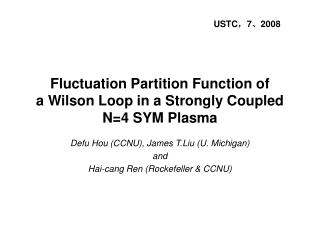 Fluctuation Partition Function of a Wilson Loop in a Strongly Coupled N=4 SYM Plasma