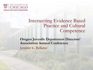 Intersecting Evidence Based Practice and Cultural Competence