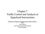 Chapter 7 Traffic Control and Analysis at Signalized Intersections