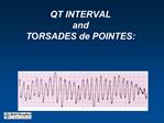 QT INTERVAL and TORSADES de POINTES:
