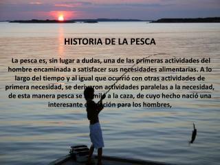 HISTORIA DE LA PESCA