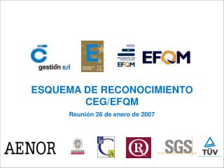 ESQUEMA DE RECONOCIMIENTO CEG/EFQM