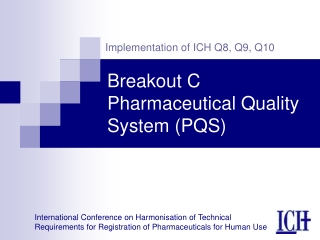Breakout C Pharmaceutical Quality System (PQS)