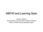 MBTI and Learning Style