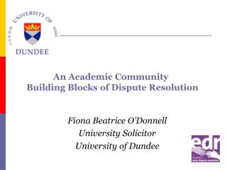 Fiona Beatrice Oâ€™Donnell University Solicitor University of Dundee