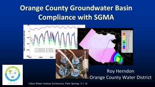 Orange County Groundwater Basin Compliance with SGMA