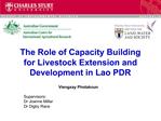 The Role of Capacity Building for Livestock Extension and Development in Lao PDR