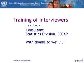 Training of interviewers