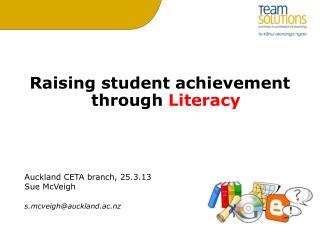 Raising student achievement through Literacy