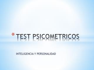 TEST PSICOMETRICOS