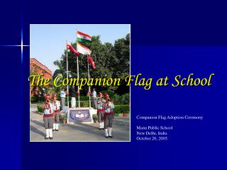 The Companion Flag at School