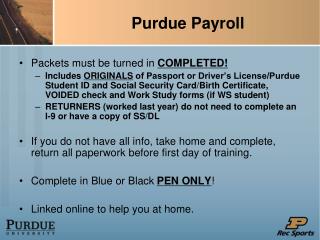 Purdue Payroll