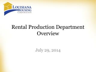 Rental Production Department Overview