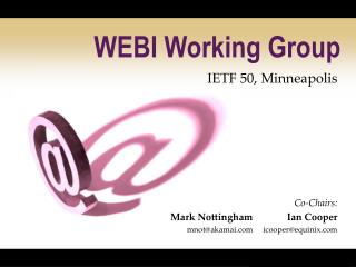 WEBI Working Group