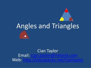 Angles and Triangles