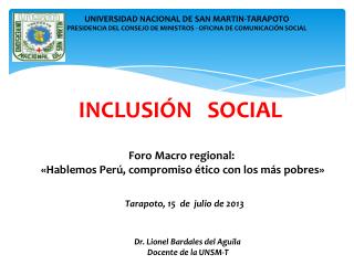 INCLUSIÃ“N SOCIAL