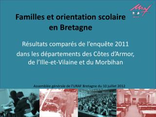 Familles et orientation scolaire en Bretagne