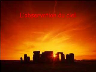 Lâ€™observation du ciel