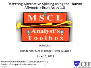 Detecting Alternative Splicing using the Human Affymetrix Exon Array 1.0