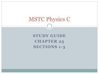 MSTC Physics C