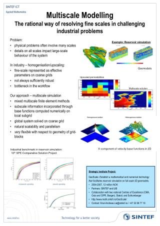 Multiscale Modelling The rational way of resolving fine scales in challenging industrial problem s