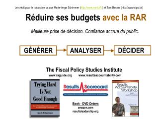 RÃ©duire ses budgets avec la RAR