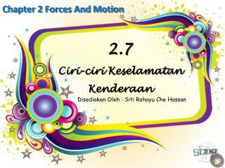 2.7 Ciri-ciri Keselamatan Kenderaan