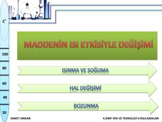 MADDENÄ°N ISI ETKÄ°SÄ°YLE DEÄžÄ°ÅžÄ°MÄ°