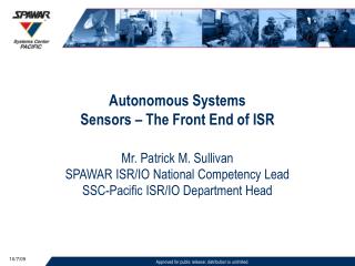 Autonomous Systems Sensors – The Front End of ISR