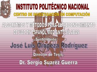 CENTRO DE INVESTIGACIÃ“N EN COMPUTACIÃ“N