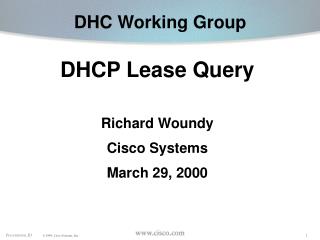 DHC Working Group