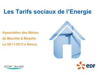 Les Tarifs sociaux de lâ€™Energie