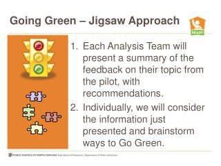 Going Green â€“ Jigsaw Approach