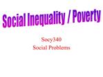 Socy340 Social Problems