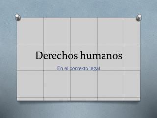 Derechos humanos