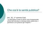 Che cos la sanit pubblica