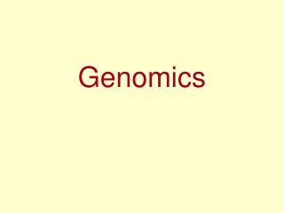 Genomics