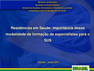 MinistÃ©rio da EducaÃ§Ã£o Secretaria de Ensino Superior