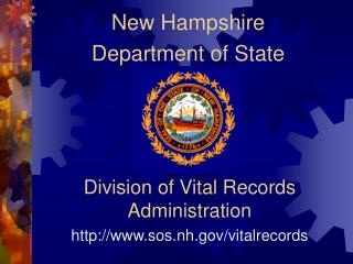 Division of Vital Records Administration sos.nh/vitalrecords