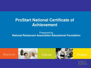 ProStart National Certificate of Achievement