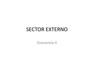 SECTOR EXTERNO