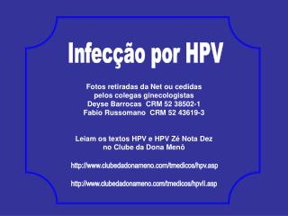 InfecÃ§Ã£o por HPV