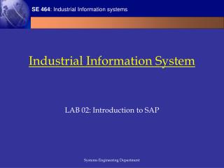 Industrial Information System