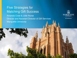 Five Strategies for Matching Gift Success