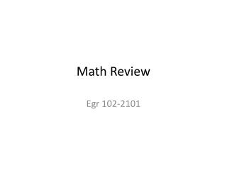 Math Review