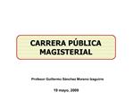 CARRERA P BLICA MAGISTERIAL