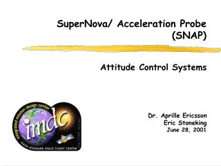 Dr. Aprille Ericsson Eric Stoneking June 28, 2001